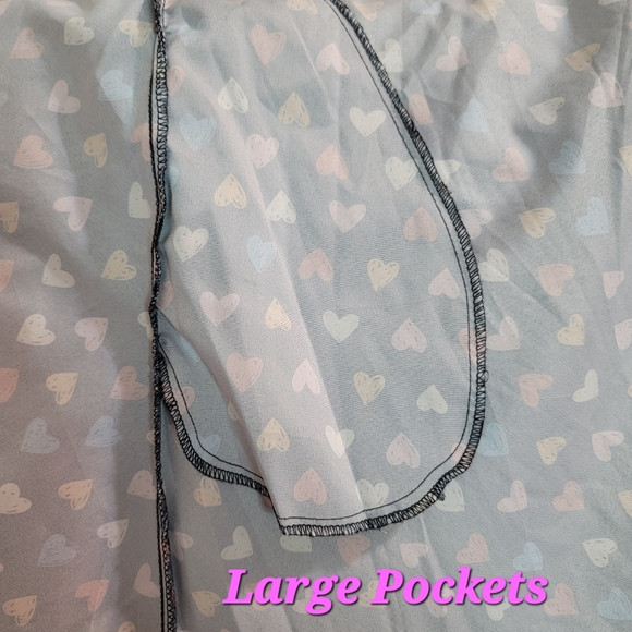 2xUnique Vintage Heart Dress sz 2X ❤🖤💛🤍💙 - Picture 10 of 12